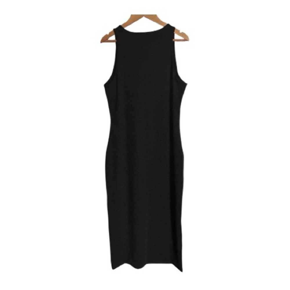 NWOT SPANX Sleek Jersey Crewneck Ruched Midi Dress - Picture 2 of 6
